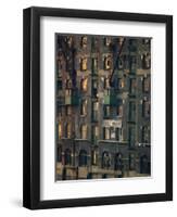 Old Wharf Building at Dusk, Docklands, London, England, United Kingdom, Europe-Woolfitt Adam-Framed Photographic Print