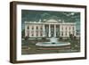 Old White House Illustration-null-Framed Art Print