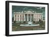 Old White House Illustration-null-Framed Art Print