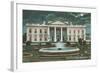 Old White House Illustration-null-Framed Art Print