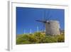 Old Windmill and Modern Wind Turbines. Naxos Island, Greece-Ali Kabas-Framed Photographic Print