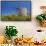 Old Windmill and Modern Wind Turbines. Naxos Island, Greece-Ali Kabas-Framed Stretched Canvas displayed on a wall