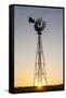 Old Windmill at Sunset Near New England, North Dakota, USA-Chuck Haney-Framed Stretched Canvas