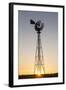 Old Windmill at Sunset Near New England, North Dakota, USA-Chuck Haney-Framed Photographic Print