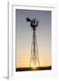 Old Windmill at Sunset Near New England, North Dakota, USA-Chuck Haney-Framed Photographic Print