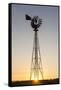 Old Windmill at Sunset Near New England, North Dakota, USA-Chuck Haney-Framed Stretched Canvas