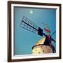 Old Windmill Fuerteventura, Canary Islands, Spain-nito-Framed Premium Photographic Print