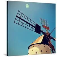 Old Windmill Fuerteventura, Canary Islands, Spain-nito-Stretched Canvas