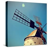 Old Windmill Fuerteventura, Canary Islands, Spain-nito-Stretched Canvas