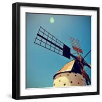Old Windmill Fuerteventura, Canary Islands, Spain-nito-Framed Photographic Print