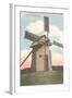 Old Windmill, Martha's Vineyard-null-Framed Art Print