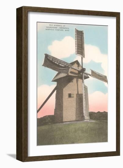 Old Windmill, Martha's Vineyard-null-Framed Art Print