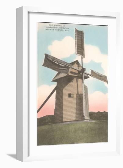 Old Windmill, Martha's Vineyard-null-Framed Art Print