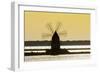 Old Windmill Used to Raise Water from the Stagnone Lagoon into Salt Pans South of Trapani-Rob Francis-Framed Photographic Print