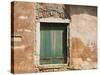 Old Window Along a Walkway, Venice, Italy-Dennis Flaherty-Stretched Canvas