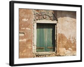 Old Window Along a Walkway, Venice, Italy-Dennis Flaherty-Framed Photographic Print