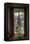 Old Window with Tartan Curtain-Nathan Wright-Framed Stretched Canvas