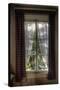 Old Window with Tartan Curtain-Nathan Wright-Stretched Canvas