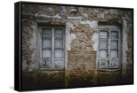 Old Windows.Palace of Aranjuez, Madrid, Spain-outsiderzone-Framed Stretched Canvas