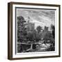 Old Windsor Lock, 1880-Robert Taylor Pritchett-Framed Premium Giclee Print