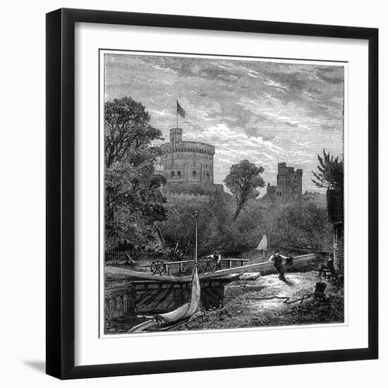 Old Windsor Lock, 1880-Robert Taylor Pritchett-Framed Giclee Print