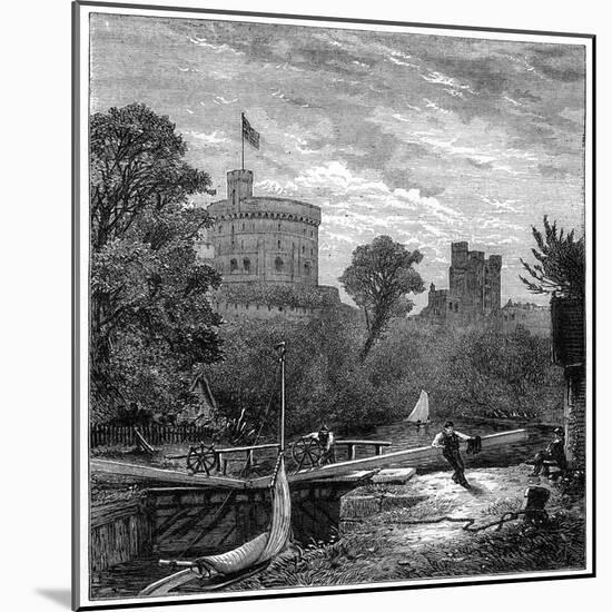 Old Windsor Lock, 1880-Robert Taylor Pritchett-Mounted Giclee Print