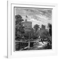 Old Windsor Lock, 1880-Robert Taylor Pritchett-Framed Giclee Print