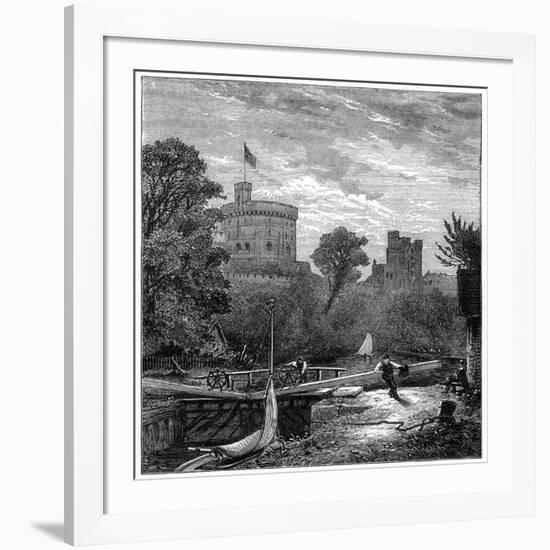 Old Windsor Lock, 1880-Robert Taylor Pritchett-Framed Giclee Print