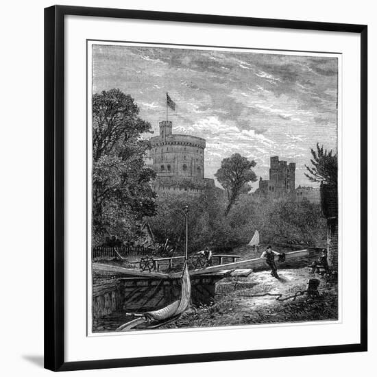 Old Windsor Lock, 1880-Robert Taylor Pritchett-Framed Giclee Print