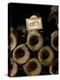 Old Wine Bottles in Jean-Louis Trapet's Wine Cellar, Burgundy-Joerg Lehmann-Stretched Canvas