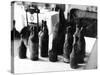 Old Wine Bottles-null-Stretched Canvas