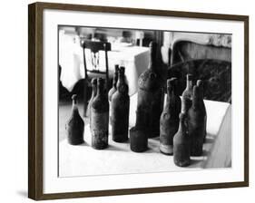 Old Wine Bottles-null-Framed Photographic Print
