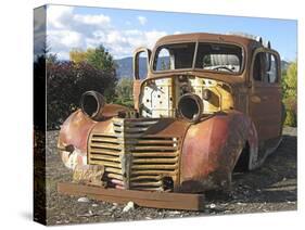 Old Wine Truck-Larry Hunter-Stretched Canvas
