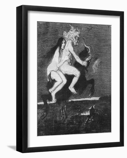 Old Witch and Young-null-Framed Art Print