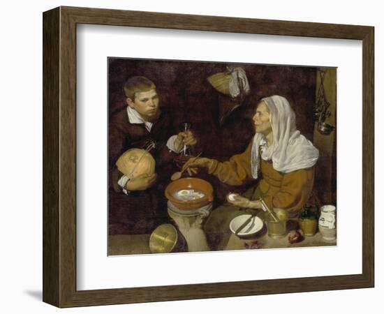 Old Woman Cooking Eggs, 1618-Diego Velazquez-Framed Giclee Print