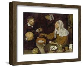 Old Woman Cooking Eggs, 1618-Diego Velazquez-Framed Giclee Print