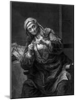 Old Woman Cutting Her Nails, 18th or 19th Century-J Haid-Mounted Giclee Print