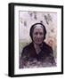 Old Woman (Dressed in Black, with Wisteria)-Giuseppe De Nittis-Framed Art Print