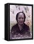 Old Woman (Dressed in Black, with Wisteria)-Giuseppe De Nittis-Framed Stretched Canvas