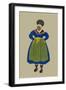 Old Woman from Briancon Near the Alps-Elizabeth Whitney Moffat-Framed Art Print