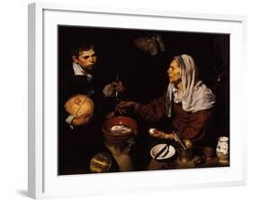 Old Woman Frying Eggs, 1618-Diego Velazquez-Framed Giclee Print