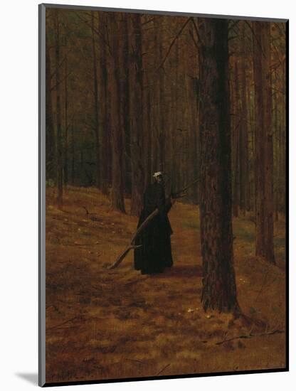 Old Woman Gathering Brush, 1865-Winslow Homer-Mounted Giclee Print