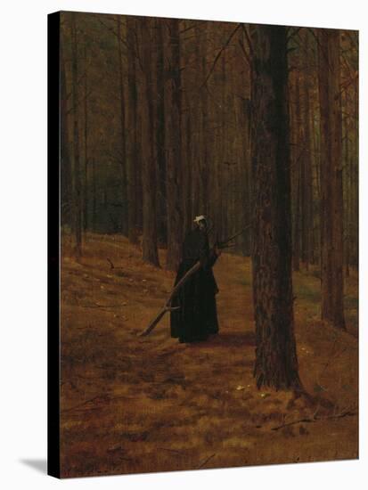 Old Woman Gathering Brush, 1865-Winslow Homer-Stretched Canvas