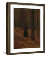 Old Woman Gathering Brush, 1865-Winslow Homer-Framed Giclee Print