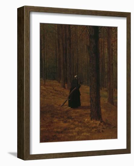 Old Woman Gathering Brush, 1865-Winslow Homer-Framed Giclee Print