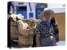 Old Woman, Hora, Mykonos, Cyclades, Greece-Gavin Hellier-Stretched Canvas