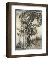 Old Woman in the Wood-Arthur Rackham-Framed Photographic Print