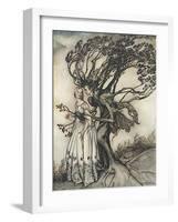 Old Woman in the Wood-Arthur Rackham-Framed Photographic Print