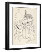 Old Woman Lived in Shoe-Arthur Rackham-Framed Art Print