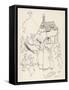 Old Woman Lived in Shoe-Arthur Rackham-Framed Stretched Canvas